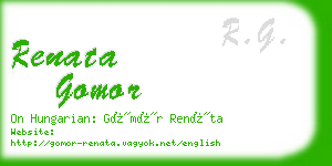renata gomor business card